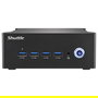 Shuttle NA10H7 Nano PC Barebone Mini PC AMD Ryzen 7 8845HS 8 Núcleos, Radeon 780M, 2x SO-DIMM DDR5, 1x M.2 NVMe, 4K, WiFi 6, Windows 11, 1L, Negro
