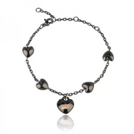 Breil Pulsera Bracelet Hearts TJ2728 Negro