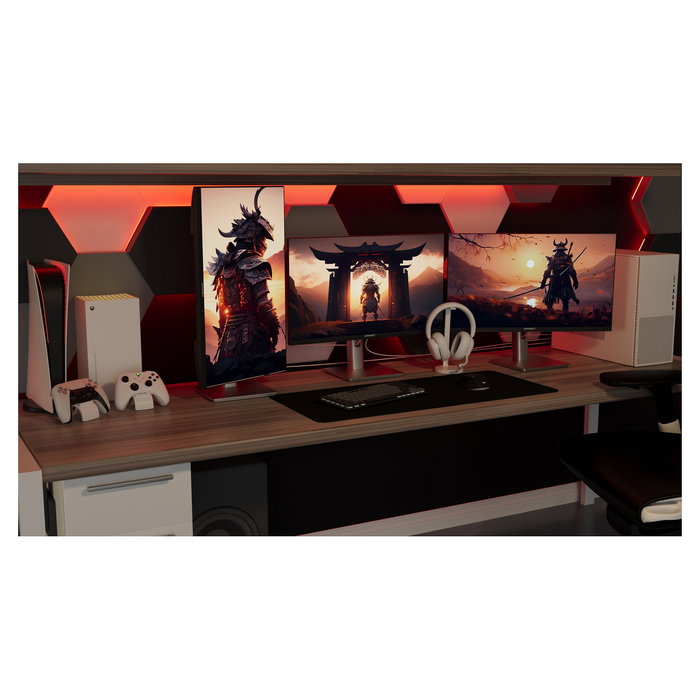 JAPANNEXT JN-I270FHD200F-HSP Monitor Gaming IPS 27" FHD 200Hz 0.5ms FreeSync Plata, 68.6 cm, Altura Ajustable