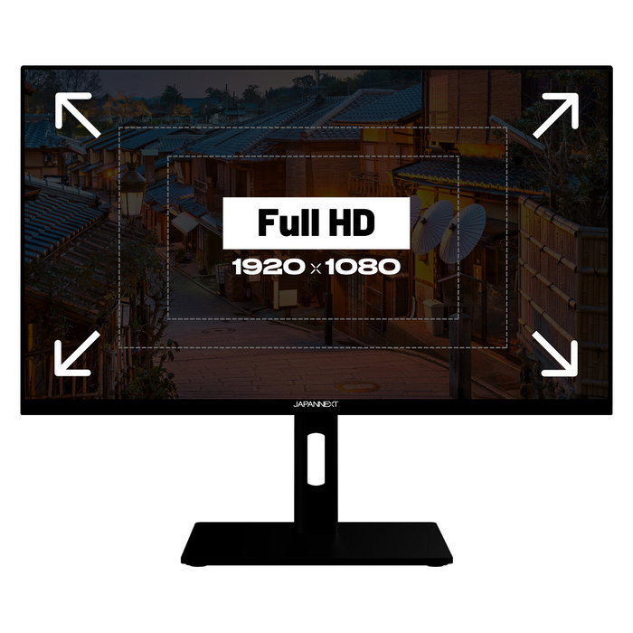 JAPANNEXT JN-I270FHD200F-HSP Monitor Gaming IPS 27" FHD 200Hz 0.5ms FreeSync Plata, 68.6 cm, Altura Ajustable