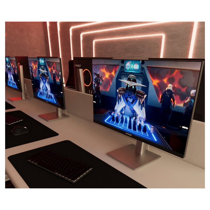 JAPANNEXT JN-I270FHD200F-HSP Monitor Gaming IPS 27" FHD 200Hz 0.5ms FreeSync Plata, 68.6 cm, Altura Ajustable