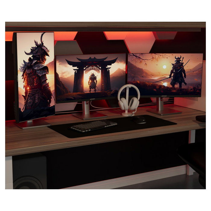 JAPANNEXT JN-I270FHD200F-HSP Monitor Gaming IPS 27" FHD 200Hz 0.5ms FreeSync Plata, 68.6 cm, Altura Ajustable