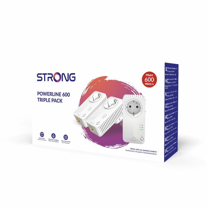 Adaptador PLC STRONG POWERLINE 600 TRIPLE PACK