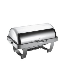 Bidasoa Rondo Chafing Dish o Fuente de Buffet - 14 Litros Capacidad - Acero Inoxidable Pulido Espejo - 48x66x40 cm