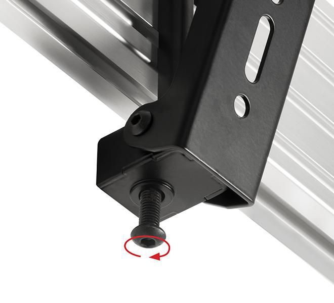 B-Tech System X Brazos Interfaz Universales con Inclinación - VESA 200, hasta 47", 70kg, Inclinación +20°, Negro