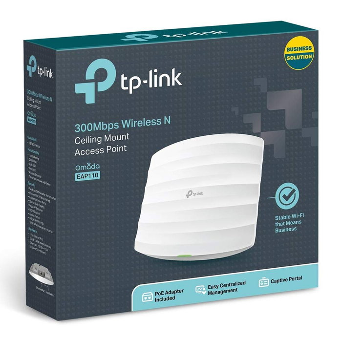 TP-Link Omada EAP110 Punto de Acceso Inalámbrico 300Mbps Blanco