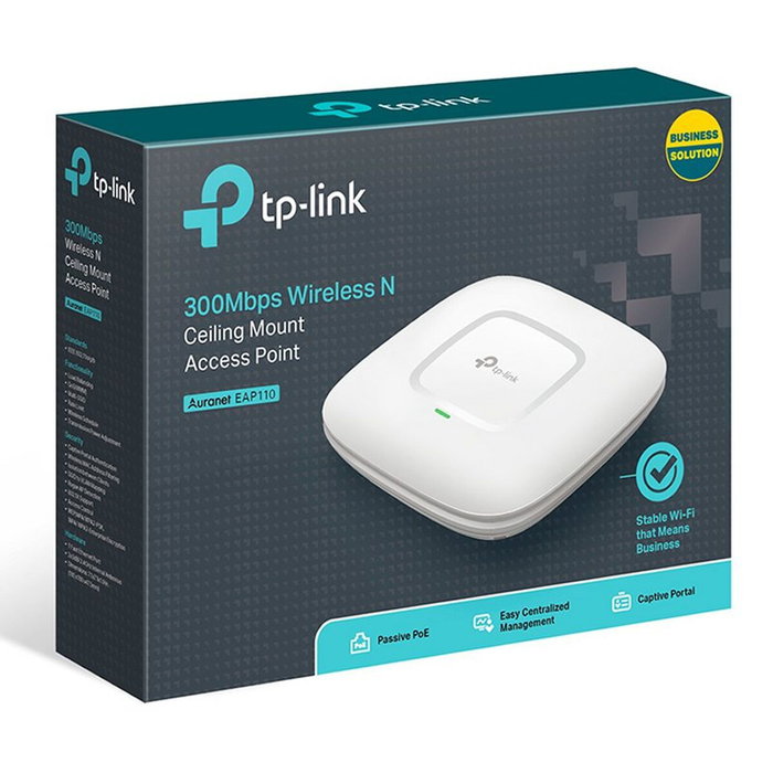 TP-Link Omada EAP110 Punto de Acceso Inalámbrico 300Mbps Blanco