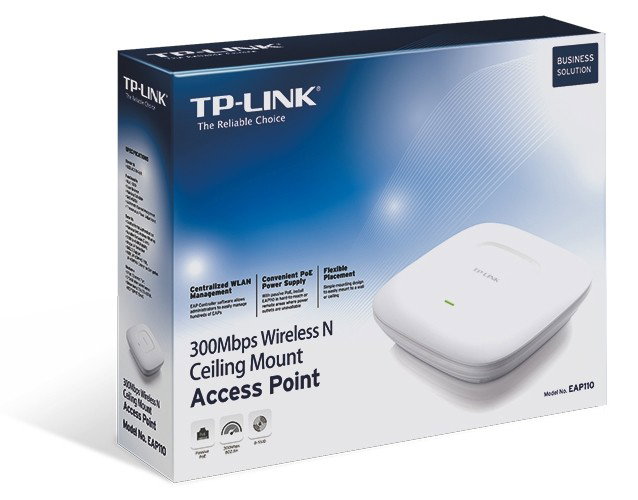 TP-Link Omada EAP110 Punto de Acceso Inalámbrico 300Mbps Blanco