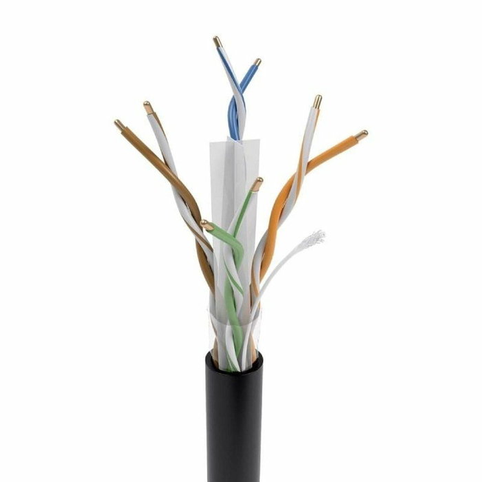 Aisens Cable de Red Cat.6 UTP Exterior Rígido CCA AWG23 Negro 305m