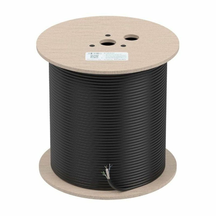 Aisens Cable de Red Cat.6 UTP Exterior Rígido CCA AWG23 Negro 305m