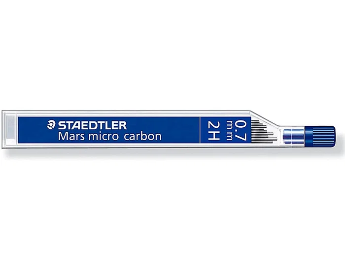 Staedtler Minas Mars Micro Grafito 0,7 mm 2H Tubo con 12 Unidades