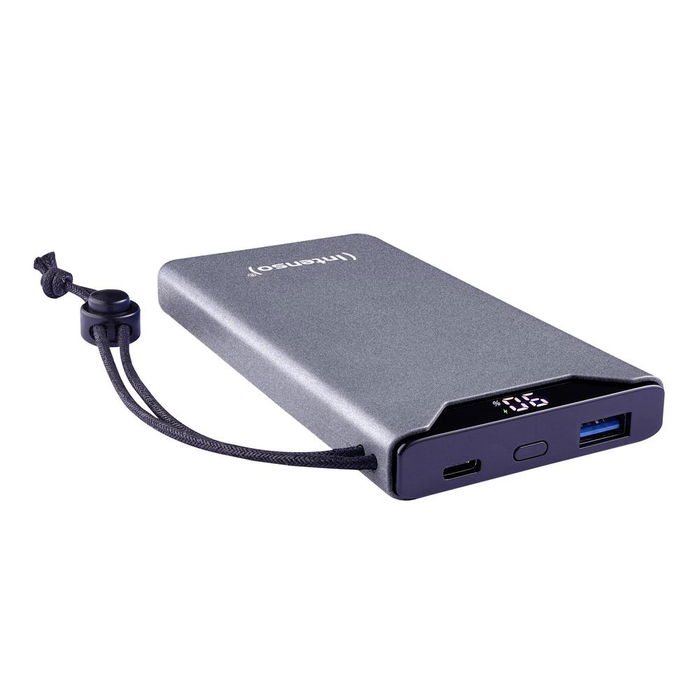 Intenso Powerbank F10000 10000 mAh Gris - Carga Rápida Power Delivery PD 20W y Quick Charge 3.0 - Batería Externa Portátil
