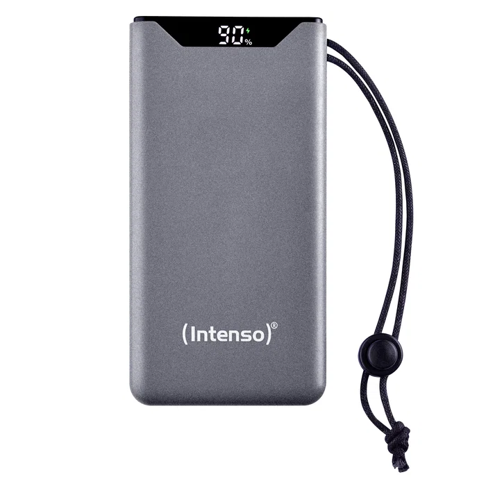 Intenso F10000 Power Bank Banco de Potencia Externo 10000 mAh con Quick Charge 3.0 y Power Delivery 20W, Color Gris, Ref. 7332034