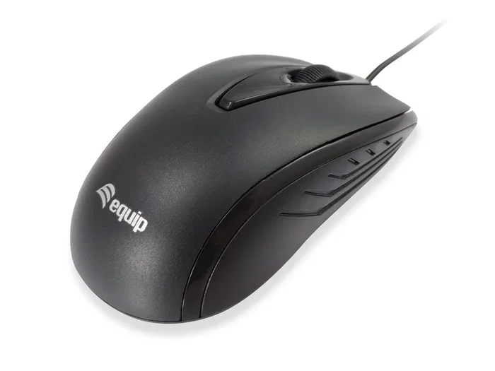 Equip 245107 Ratón Óptico para Oficina Ambidextro USB Negro 1000 DPI - Compacto