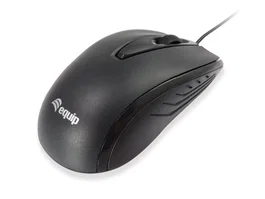Equip 245107 Ratón Óptico para Oficina Ambidextro USB Negro 1000 DPI - Compacto