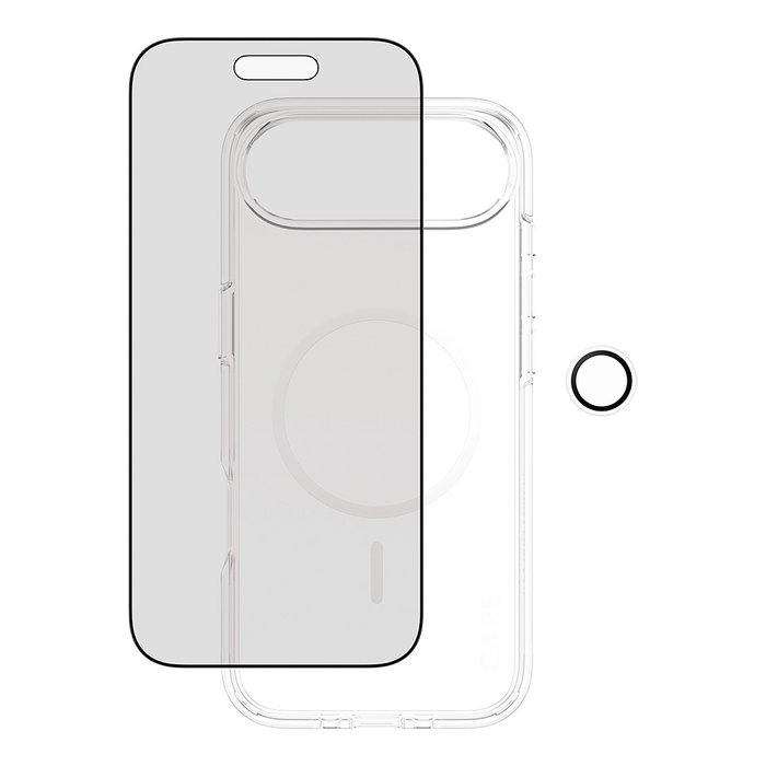 PanzerGlass Protector de Pantalla 3-en-1 Flagship Privacy para iPhone Air, Vidrio Templado Anti-Rayones, Anti-Huellas y Filtro de Privacidad