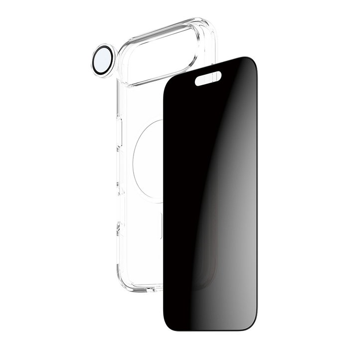 PanzerGlass Protector de Pantalla 3-en-1 Flagship Privacy para iPhone Air, Vidrio Templado Anti-Rayones, Anti-Huellas y Filtro de Privacidad