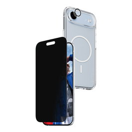 PanzerGlass Protector de Pantalla 3-en-1 Flagship Privacy para iPhone Air, Vidrio Templado Anti-Rayones, Anti-Huellas y Filtro de Privacidad