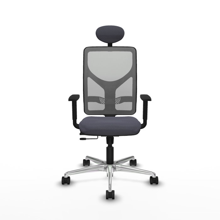 PIQUERAS Y CRESPO Silla de oficina Motilla con mecanismo Sincro/Traslack Gris