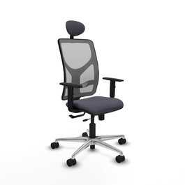 PIQUERAS Y CRESPO Silla de oficina Motilla con mecanismo Sincro/Traslack Gris