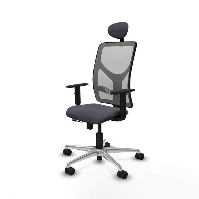 PIQUERAS Y CRESPO Silla de oficina Motilla con mecanismo Sincro/Traslack Gris