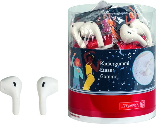 Goma De Borrar Brunnen Fun 3D In Ear Pod Expositor De 20
