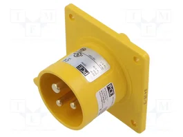 PCE Conector macho de alimentación AC 16A 110VAC 2P+PE