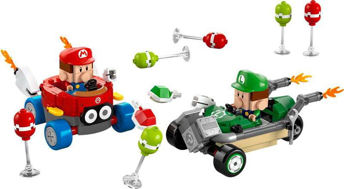 Lego 72034 Super Mario Mario Kart: Baby Mario vs. Baby Luigi - Regalo Nintendo