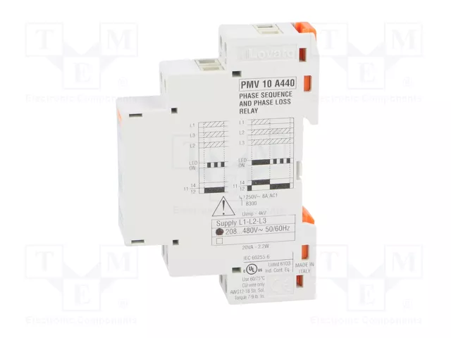 LOVATO ELECTRIC PMV10A440 Relé de monitorización de tensión SPDT