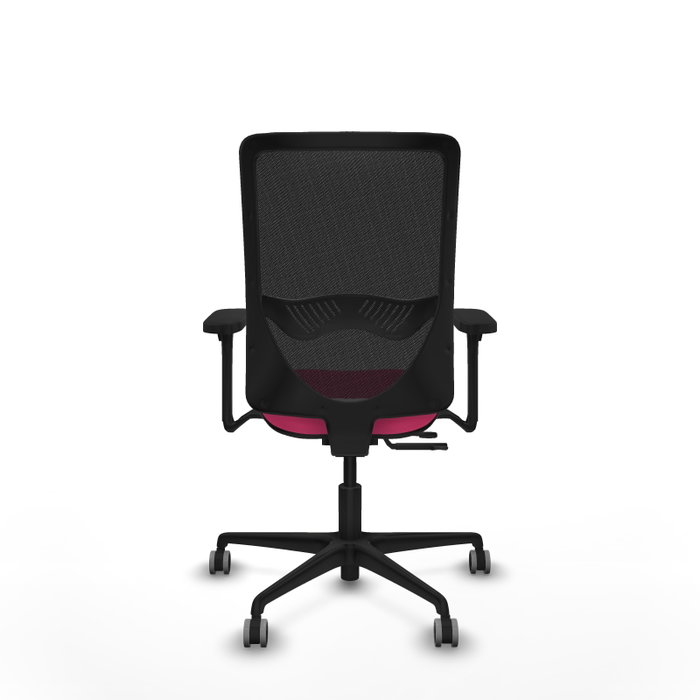 PIQUERAS Y CRESPO Silla de Oficina Zulema Rosa y Negro con Brazos 3D PIQUERAS Y CRESPO Silla de Oficina Zulema Rosa y Negro con Brazos 3D