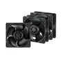 ARCTIC S12038-4K - Pack de 3 Ventiladores para PC, 12 cm, 4000 RPM, 180 m³/h, PWM, Rodamiento de Bolas, Negro