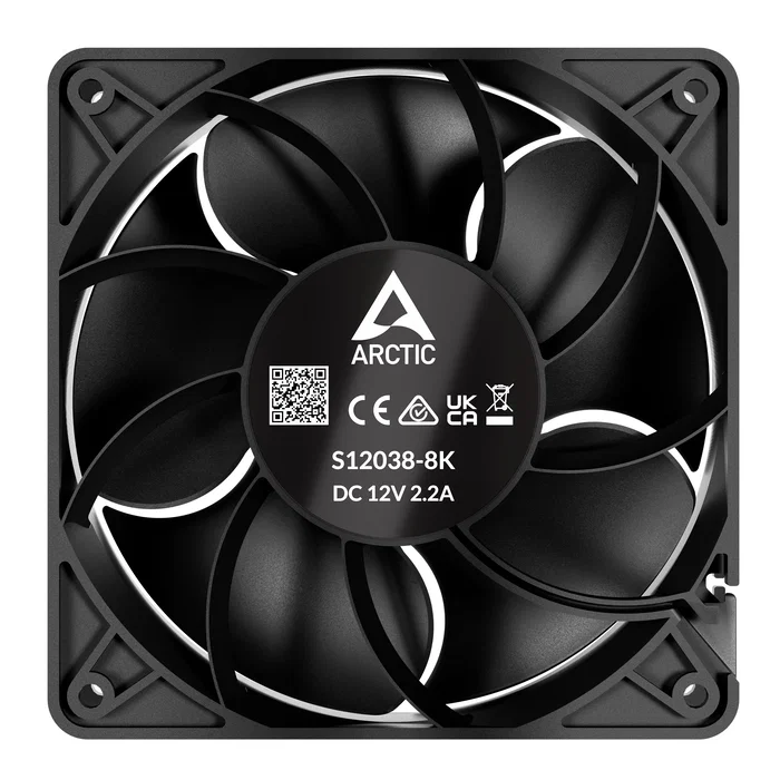 Arctic S12038-4K Pack de 3 Ventiladores de 120 mm Negro