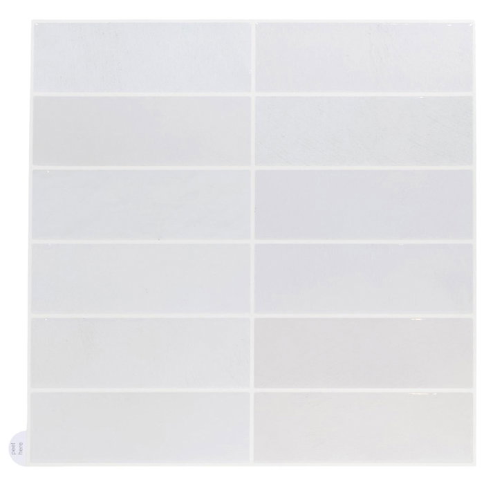 Je cherche une Idee Set de 4 Azulejo Blanco 30,5x30,5 EASYSTICK Je cherche une Idee Set de 4 Azulejo Blanco 30,5x30,5 EASYSTICK