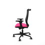 PIQUERAS Y CRESPO Silla de oficina Mardos con mecanismo Sincro/Traslack Rosa y Negro