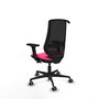 PIQUERAS Y CRESPO Silla de oficina Mardos con mecanismo Sincro/Traslack Rosa y Negro