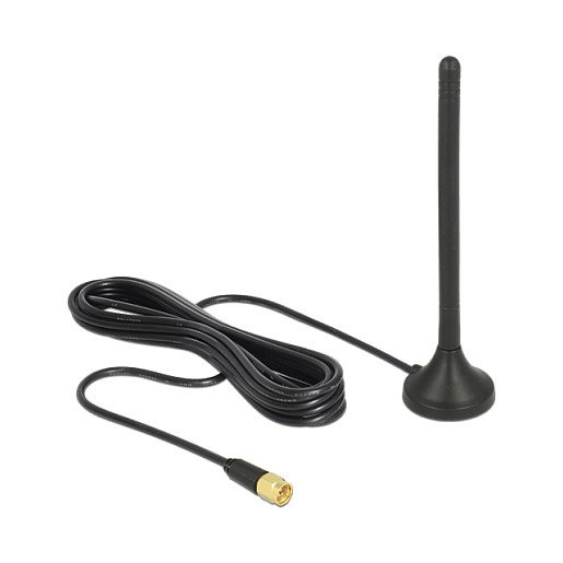 DeLOCK 12419 Antena GSM / UMTS / LTE con base magnética y cable de 3 m DeLOCK 12419 Antena GSM / UMTS / LTE con base magnética y cable de 3 m