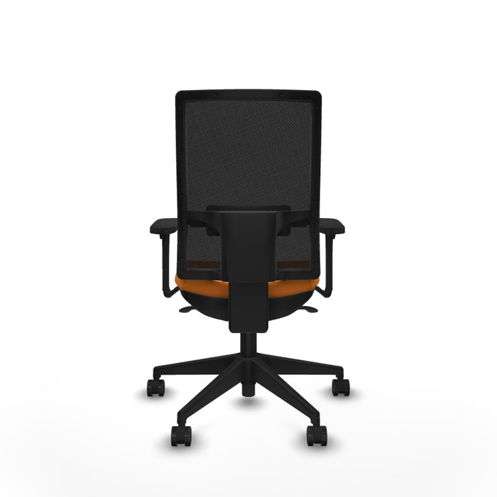 PIQUERAS Y CRESPO Silla de oficina Horna Naranja y Negro con Mecanismo Sincro