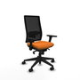 PIQUERAS Y CRESPO Silla de oficina Horna Naranja y Negro con Mecanismo Sincro