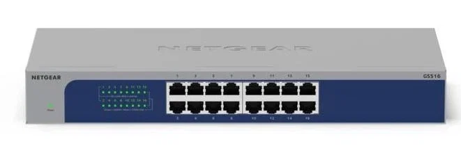 NETGEAR GS516-300EUS Switch No Administrado Gigabit Ethernet 16 Puertos Montaje en Rack NETGEAR GS516-300EUS Switch No Administrado Gigabit Ethernet 16 Puertos Montaje en Rack