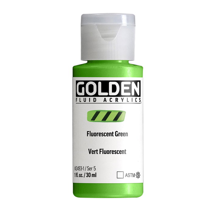 Golden Fluid Colores Acrílicos Verde Fluorescente 30 ml Golden Fluid Colores Acrílicos Verde Fluorescente 30 ml