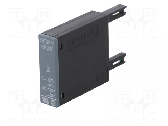Siemens 3RT29161BD00 Varistor 127-240VAC 150-250VDC para S00 Siemens 3RT29161BD00 Varistor 127-240VAC 150-250VDC para S00