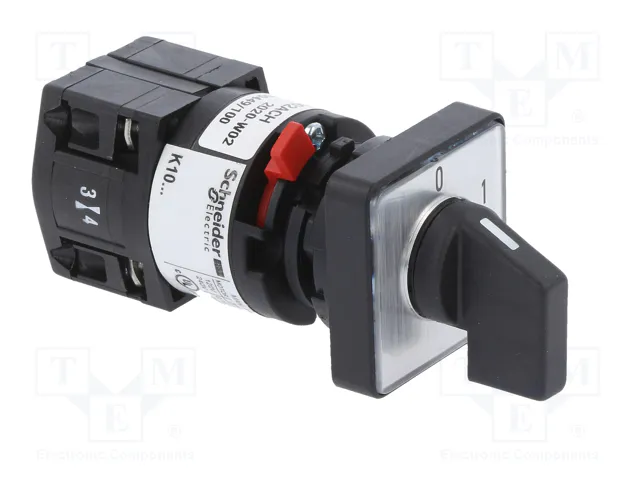 SCHNEIDER ELECTRIC Interruptor de leva 10A 0-1 de 2 posiciones SCHNEIDER ELECTRIC Interruptor de leva 10A 0-1 de 2 posiciones