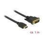 DeLOCK Cable adaptador de vídeo HDMI a DVI 24+1 de 1 m