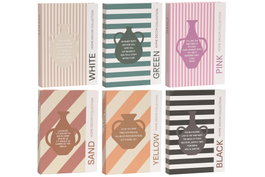 DKD Home Decor Caja de Cartón para Jarrones Estilo Scandi, Surtido de 6 Piezas