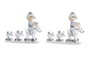 DKD Home Decor Figura de Resina Niña Surtido de 2 Unidades