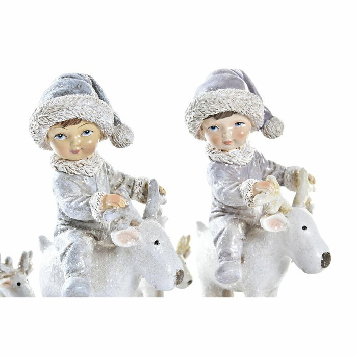 DKD Home Decor Figura de Resina Niña Surtido de 2 Unidades DKD Home Decor Figura de Resina Niña Surtido de 2 Unidades