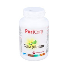 Sura Vitasan Puri-Corp - Complemento Alimenticio de Psyllium y Plantas - 210 Cápsulas