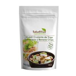 SALUD VIVA Muesli Cruji Trigo Sarraceno Chips Banana 300g