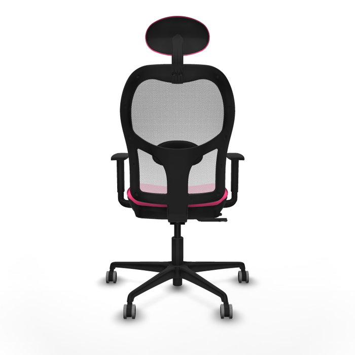 PIQUERAS Y CRESPO Silla de oficina Jorquera Rosa y Blanca