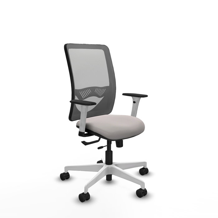 PIQUERAS Y CRESPO Silla de oficina Zulema Blanco y Gris PIQUERAS Y CRESPO Silla de oficina Zulema Blanco y Gris
